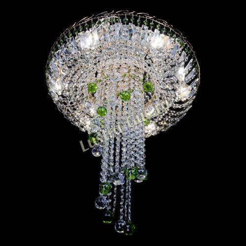 Люстра Диана №6 Шар 30 зеленая в Магнитогорске Гусь Хрустальный