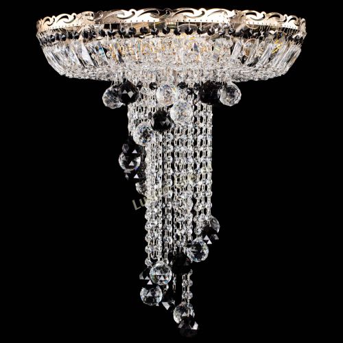 Люстра Диана №6 Шар 40 черная в Магнитогорске Гусь Хрустальный