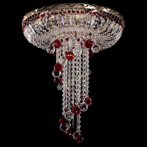 Люстра Диана №6 Шар 40 красная в Магнитогорске Гусь Хрустальный