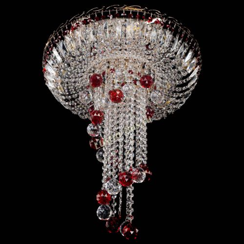 Люстра Диана №6 Шар 40 красная в Магнитогорске Гусь Хрустальный