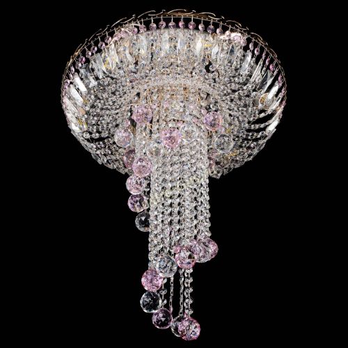Люстра Диана №6 Шар 40 розовая в Магнитогорске Гусь Хрустальный