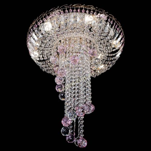 Люстра Диана №6 Шар 40 розовая в Магнитогорске Гусь Хрустальный