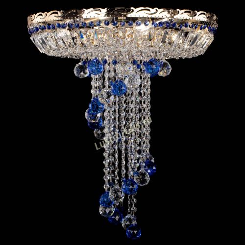 Люстра Диана №6 Шар 40 синяя в Магнитогорске Гусь Хрустальный