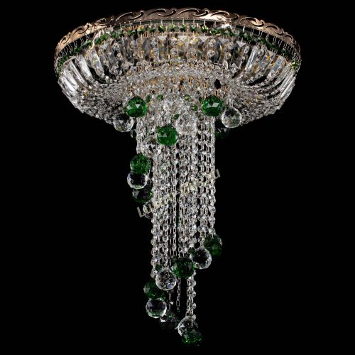 Люстра Диана №6 Шар 40 зеленая в Магнитогорске Гусь Хрустальный