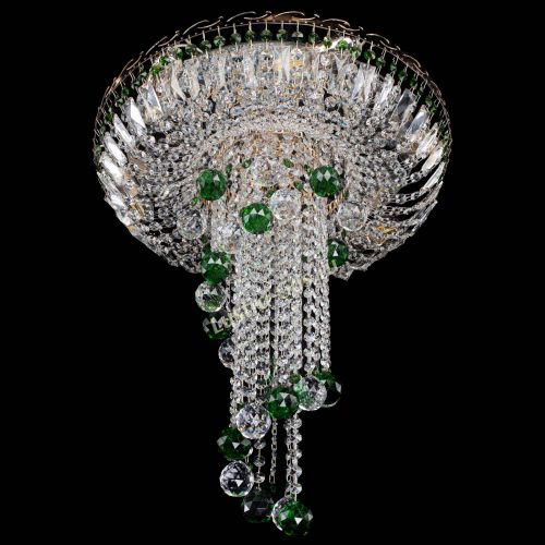 Люстра Диана №6 Шар 40 зеленая в Магнитогорске Гусь Хрустальный