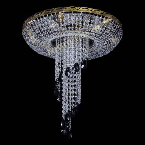 Люстра Диана №6 журавлик черная под бронзу  в Магнитогорске Гусь Хрустальный