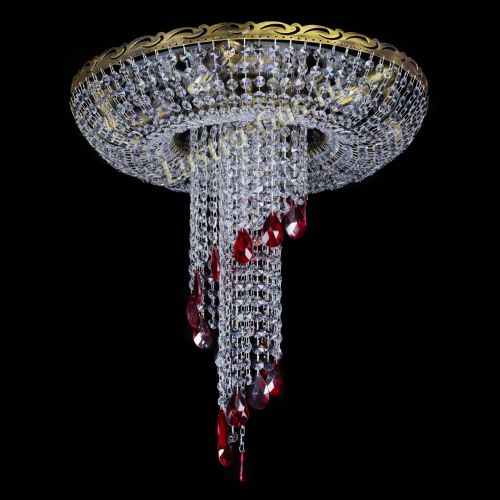 Люстра Диана №6 журавлик красная под бронзу в Магнитогорске Гусь Хрустальный