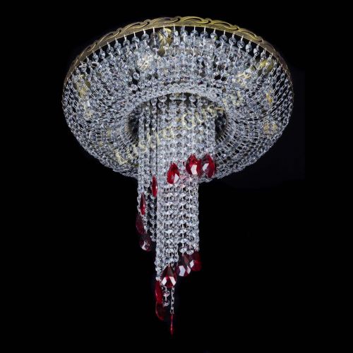 Люстра Диана №6 журавлик красная под бронзу в Магнитогорске Гусь Хрустальный