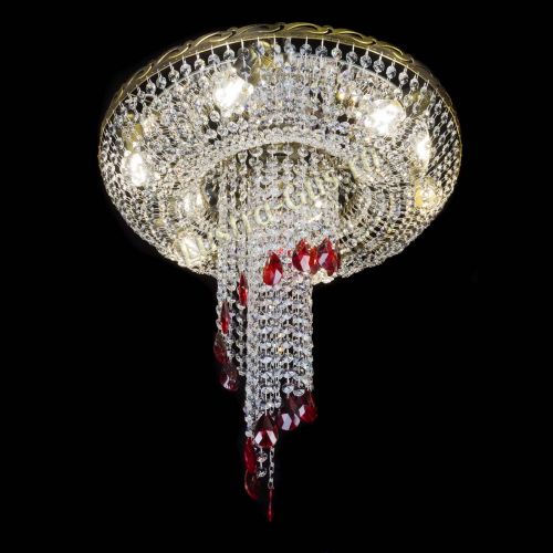 Люстра Диана №6 журавлик красная под бронзу в Магнитогорске Гусь Хрустальный