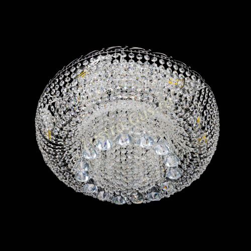 Люстра Диана конусы, диаметр - 550 мм, цвет- серебро Гусь Хрустальный