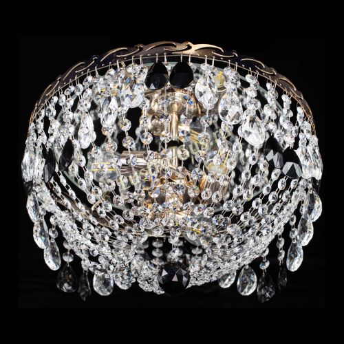 Люстра Диана журавлик черная в Магнитогорске Гусь Хрустальный