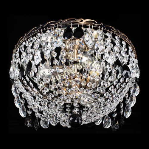 Люстра Диана журавлик черная в Магнитогорске Гусь Хрустальный