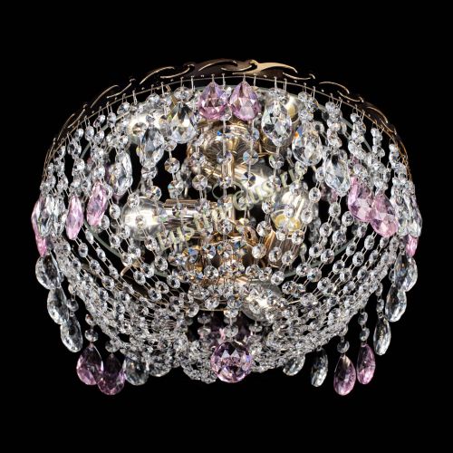 Люстра Диана журавлик розовая в Магнитогорске Гусь Хрустальный