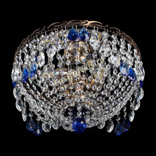 Люстра Диана журавлик синяя в Магнитогорске Гусь Хрустальный