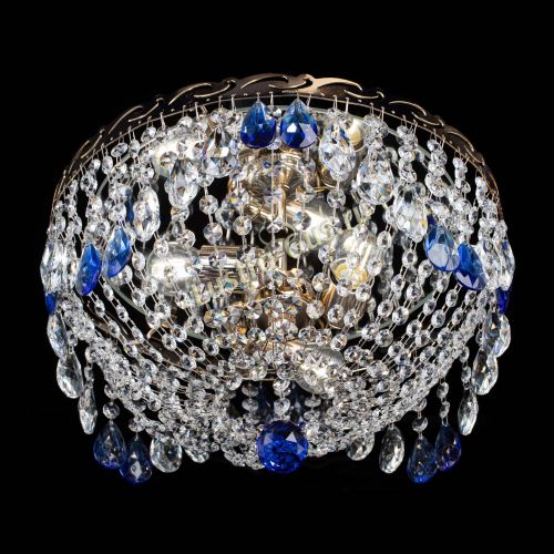 Люстра Диана журавлик синяя в Магнитогорске Гусь Хрустальный