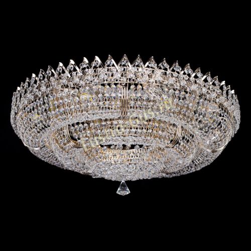 Люстра Двойное Кольцо Корона 700 мм в Магнитогорске Гусь Хрустальный