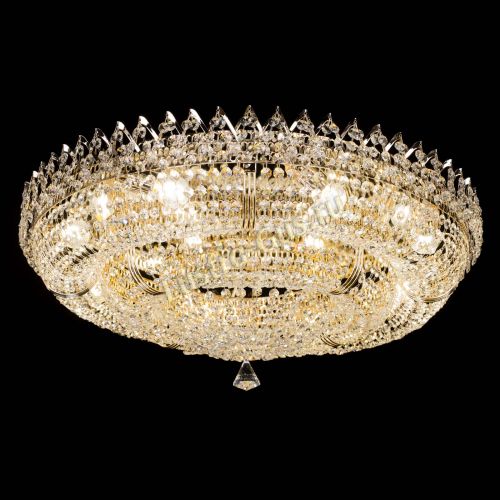 Люстра Двойное Кольцо Корона 700 мм в Магнитогорске Гусь Хрустальный