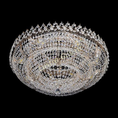 Люстра Двойное Кольцо Корона 700 мм в Магнитогорске Гусь Хрустальный