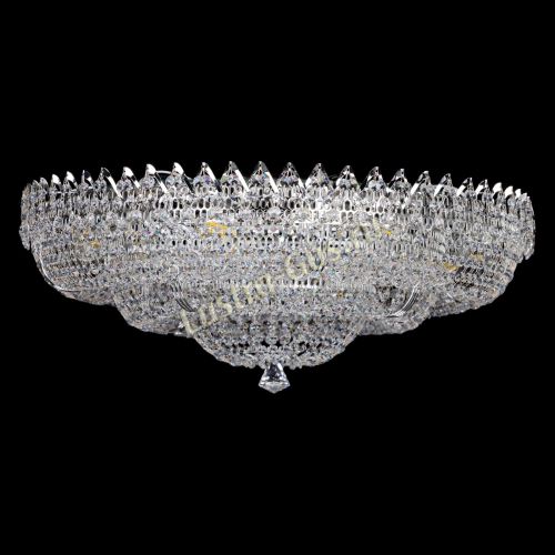 Люстра Двойное Кольцо Корона 700 мм в Магнитогорске Гусь Хрустальный