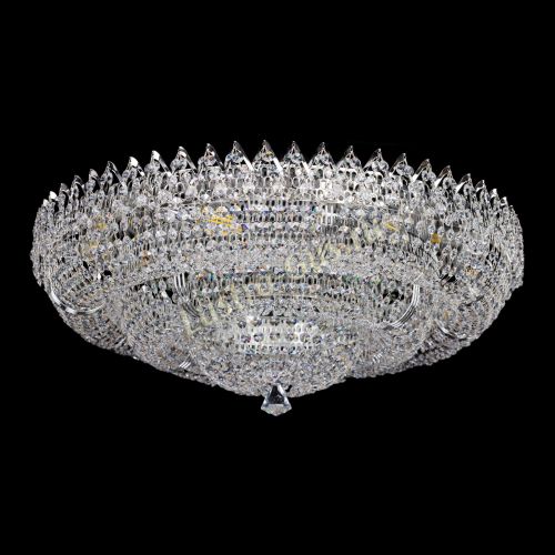 Люстра Двойное Кольцо Корона 700 мм в Магнитогорске Гусь Хрустальный