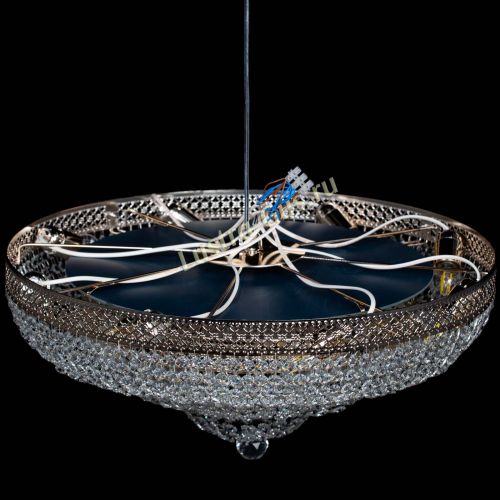 Люстра Двойное Кольцо Венеция оптикон в Магнитогорске Гусь Хрустальный