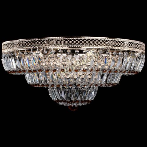 Люстра Двойное Кольцо Венеция чайная в Магнитогорске Гусь Хрустальный