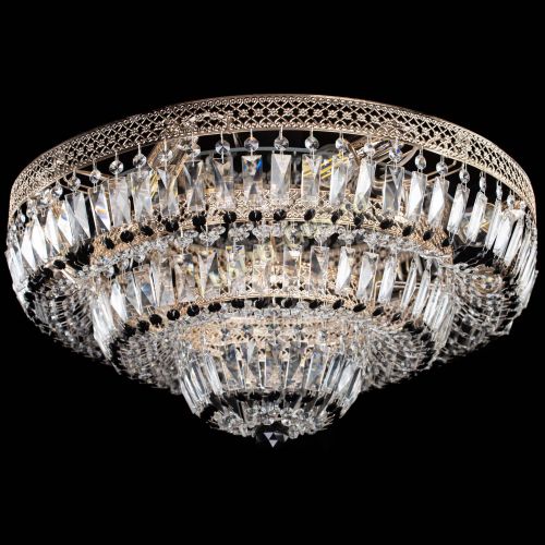 Люстра Двойное Кольцо Венеция черная в Магнитогорске Гусь Хрустальный