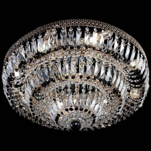 Люстра Двойное Кольцо Венеция черная в Магнитогорске Гусь Хрустальный