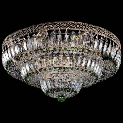 Люстра Двойное Кольцо Венеция зеленая в Магнитогорске Гусь Хрустальный