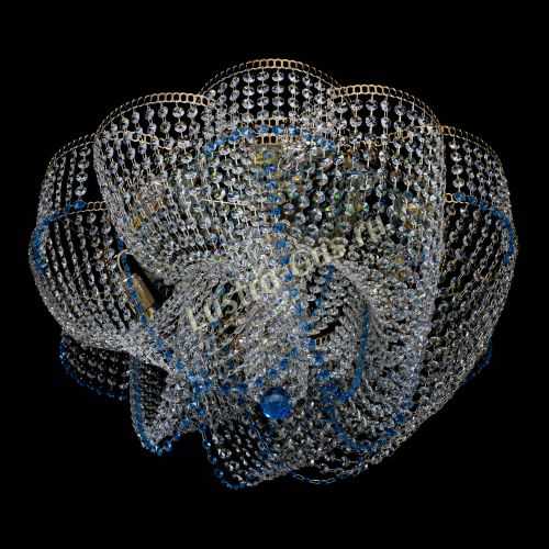 Люстра Есения голубая в Магнитогорске Гусь Хрустальный