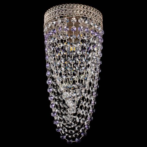 Люстра Флоренция №1 Водоворот фиолетовая в Магнитогорске Гусь Хрустальный