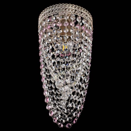 Люстра Флоренция №1 Водоворот розовая в Магнитогорске Гусь Хрустальный