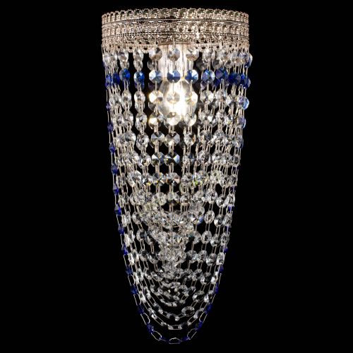 Люстра Флоренция №1 Водоворот синяя в Магнитогорске Гусь Хрустальный