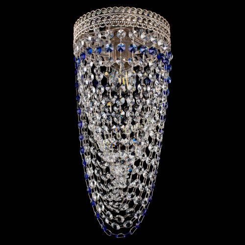 Люстра Флоренция №1 Водоворот синяя в Магнитогорске Гусь Хрустальный