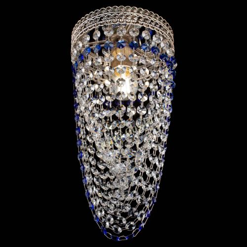 Люстра Флоренция №1 Водоворот синяя в Магнитогорске Гусь Хрустальный