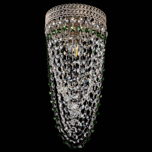 Люстра Флоренция №1 Водоворот зеленая в Магнитогорске Гусь Хрустальный