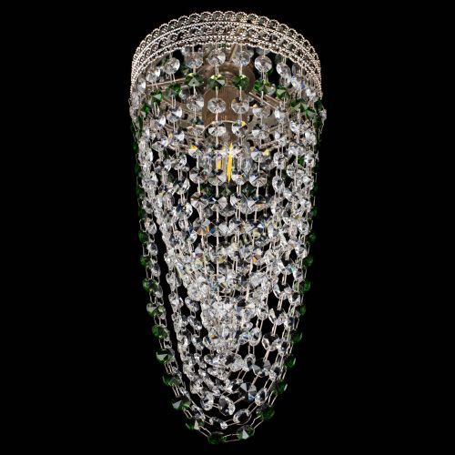 Люстра Флоренция №1 Водоворот зеленая в Магнитогорске Гусь Хрустальный