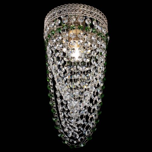 Люстра Флоренция №1 Водоворот зеленая в Магнитогорске Гусь Хрустальный