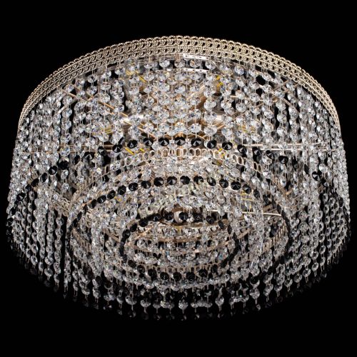 Люстра Флоренция капель оптикон черная в Магнитогорске Гусь Хрустальный