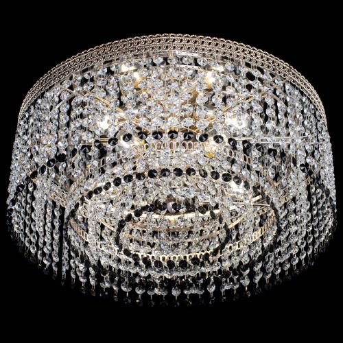 Люстра Флоренция капель оптикон черная в Магнитогорске Гусь Хрустальный