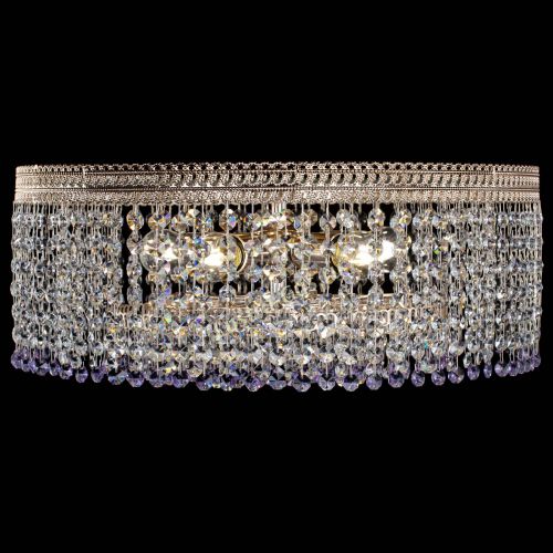 Люстра Флоренция капель оптикон фиолетовая в Магнитогорске Гусь Хрустальный