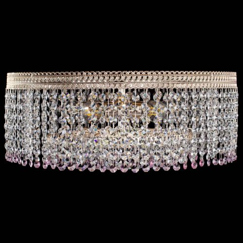 Люстра Флоренция капель оптикон розовая в Магнитогорске Гусь Хрустальный