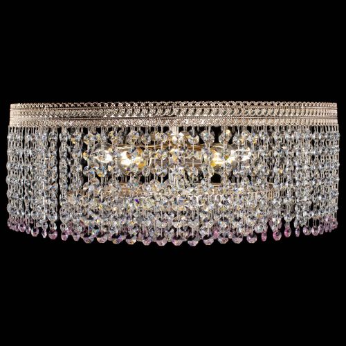 Люстра Флоренция капель оптикон розовая в Магнитогорске Гусь Хрустальный