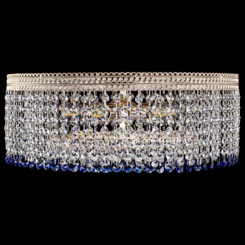 Люстра Флоренция капель оптикон синяя в Магнитогорске Гусь Хрустальный