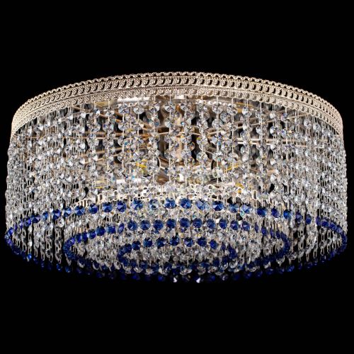 Люстра Флоренция капель оптикон синяя в Магнитогорске Гусь Хрустальный