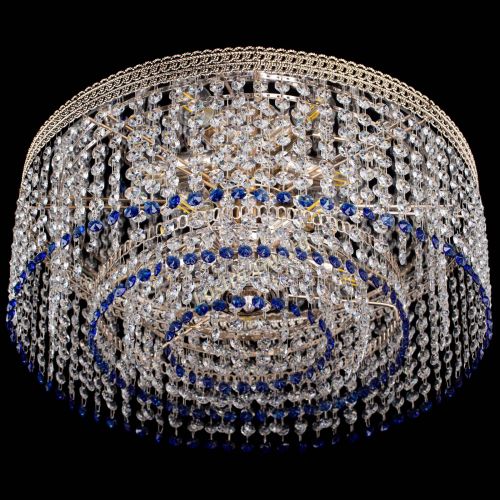 Люстра Флоренция капель оптикон синяя в Магнитогорске Гусь Хрустальный