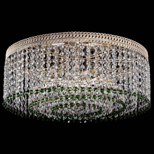 Люстра Флоренция капель оптикон зеленая в Магнитогорске Гусь Хрустальный