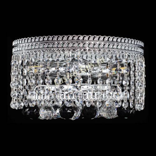 Люстра Флоренция шар №2 черная в Магнитогорске Гусь Хрустальный