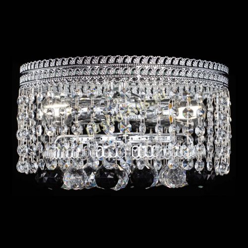 Люстра Флоренция шар №2 черная в Магнитогорске Гусь Хрустальный