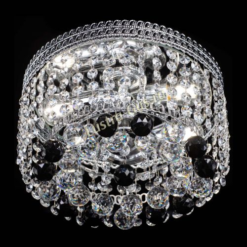 Люстра Флоренция шар №2 черная в Магнитогорске Гусь Хрустальный